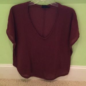 Waffle knit top Urban Outfitters